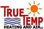 True Temp Heating and air logo with the sun with white background